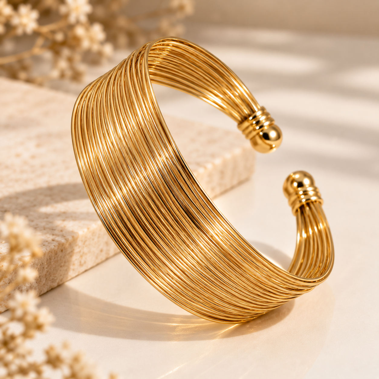 Lustre Line Cuff Bracelet